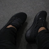 Strips Design Sneakers For Men's Black | 24hours.pk