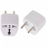 Pack of 2 AU UK US to EU AC Power Plug Adapter Converter Outlet Home & DP LED Rechargeable Torch | 24HOURS.PK