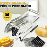 Handy Potato Cutter For French Fries Double Blade SS Professional | 24hours.pk
