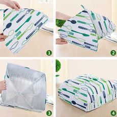 Foldable aluminum foil food cover, heat-retaining vegetable coating, anti mosquito flies, kitchen cooking tools, table cover, mesh 2pcs set | 24HOURS.PK