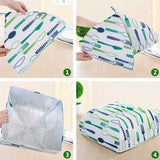 Foldable aluminum foil food cover, heat-retaining vegetable coating, anti mosquito flies, kitchen cooking tools, table cover, mesh 2pcs set | 24HOURS.PK