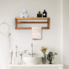 Wall Mounted Towel Rack with Shelf Storage for Bath & Household Items | 24hours.pk