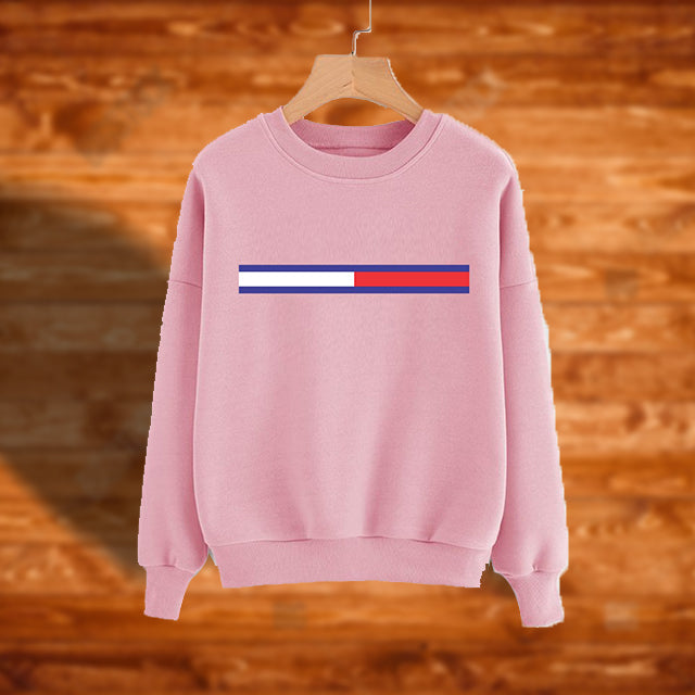 Winter Sweatshirt For Girls - Pink | 24HOURS.PK