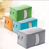 Pack Of 3 Non-Woven Foldable Clothes Quilt Clothes Storage Bag Organizer Box