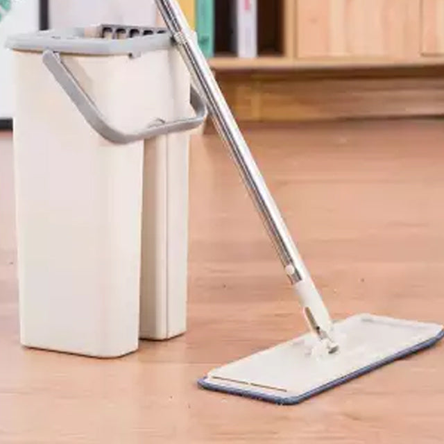 Self-Wash and Squeeze 2 in 1 Dry Flat Mop | 24HOURS.PK