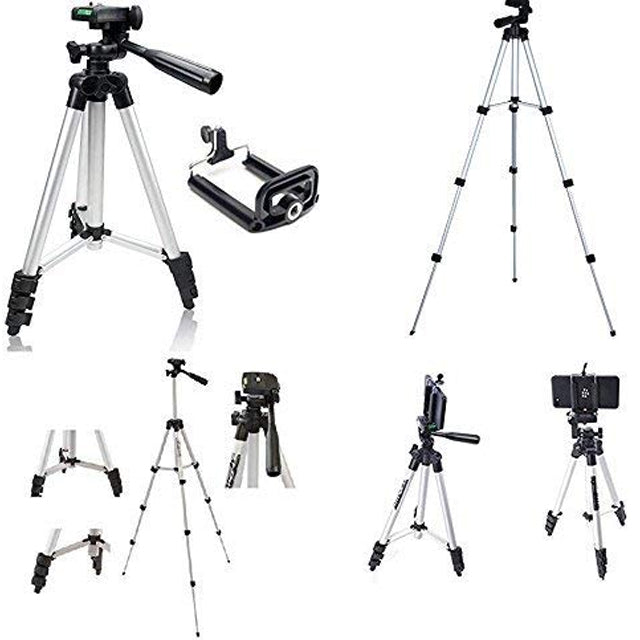 Portable Camera Tripod with Three-dimensional Head & Quick Release Plate | 24HOURS.PK