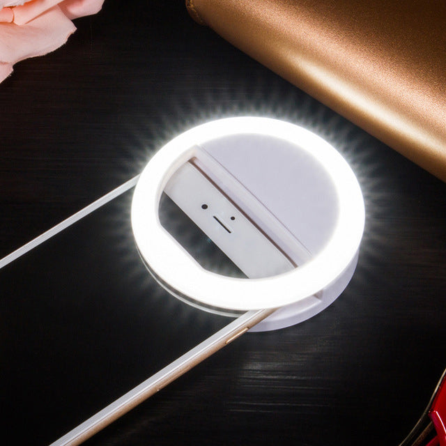 Pack of 2 Portable Selfie Ring Light Flash Led Camera Enhancing Photography For Smartphone | 24HOURS.PK