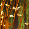 Transer 3m LED Garland Lamp Warm White Garland Fairy Lights Leaf-Shaped Lights for Bedroom Wedding | 24hours.pk