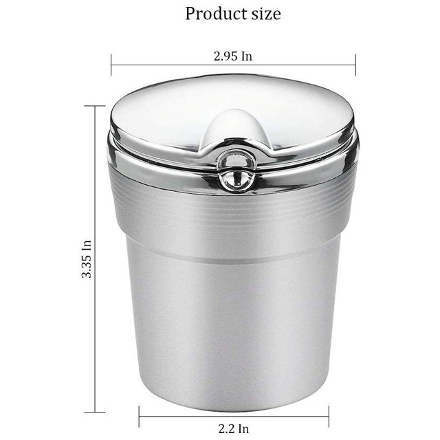 Portable Ashtray For Smokeless Car With Blue LED Light Stand | 24HOURS.PK