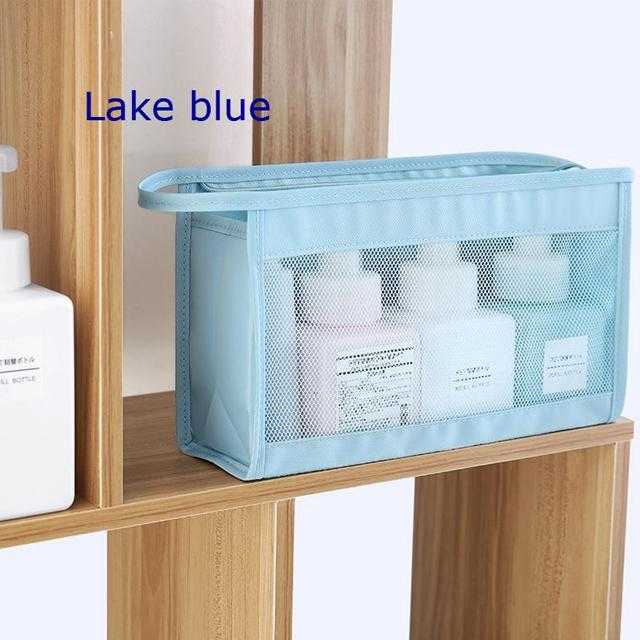 Pack of 2 Pouch Organizer Kosmetik Makeup Perlengkapan Mandi Motif Print | 24hours.pk