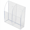 2-Slot Clear Acrylic Wall-mounted Tabletop TV Air Conditioner Remote Control Storage Holder Organizer Stand Protective Bag | 24HOURS.PK