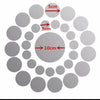 Clearance! Leyorie Elegant Applique Round Mirror Wall Sticker Acrylic Surface Decal Home DIY Art Mural Decor 31 pcs | 24hours.pk