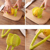 Pack of 2 Tomato Slicer, Multifunctional Handheld Tomato Round Slicer Fruit Vegetable Cutter Lemon Shreadders Slicer | 24HOURS.PK