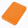 Pack of 2 Multi Color Bathroom Silicone Soap Dish Storage Holder Soapbox Plate Tray Drain | 24HOURS.PK