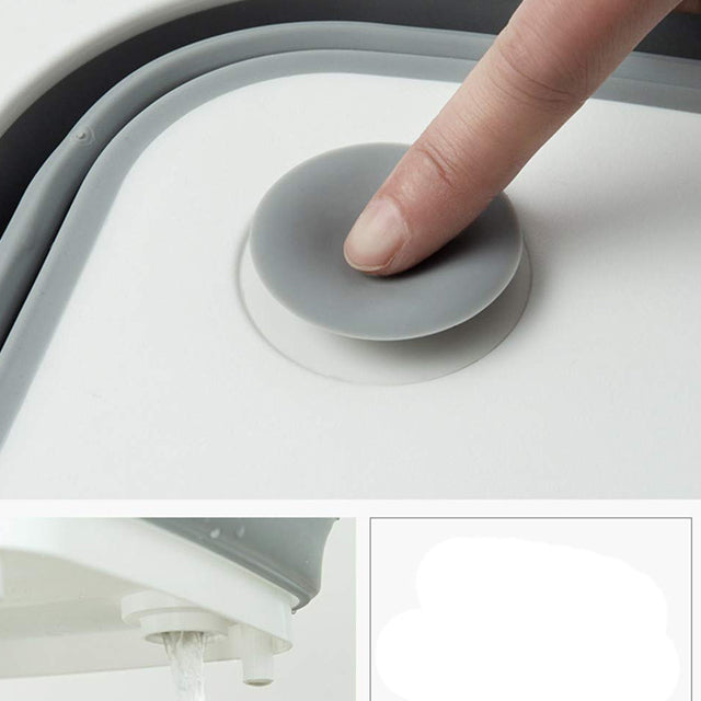 Three in One cutter Board Wash Basin Dish Tub Space Save and Serving Bowl | 24HOURS.PK