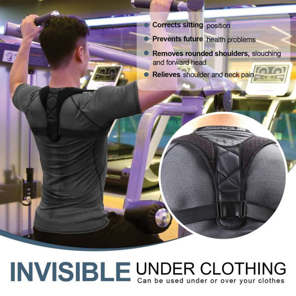 Energizing Posture Support Brace Adjustable Straight Strap For Men And Women | 24HOURS.PK
