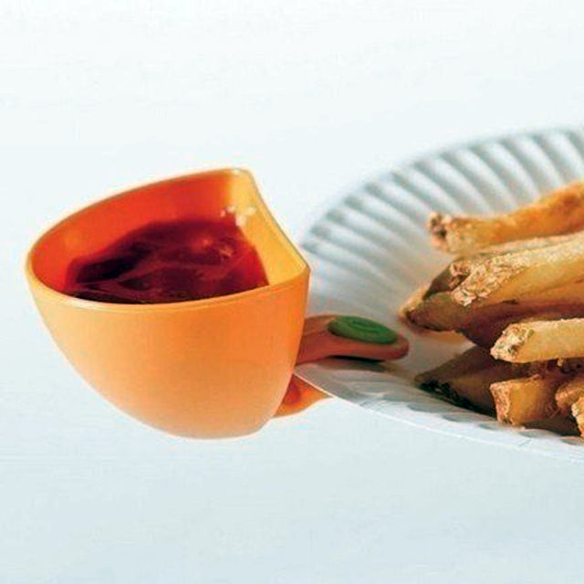 Pack of 3 x Cup Capacity Tiered Stand Dip Clip Ketchup Saucer Clamps Serving Condiments Bowl | 24hours.pk