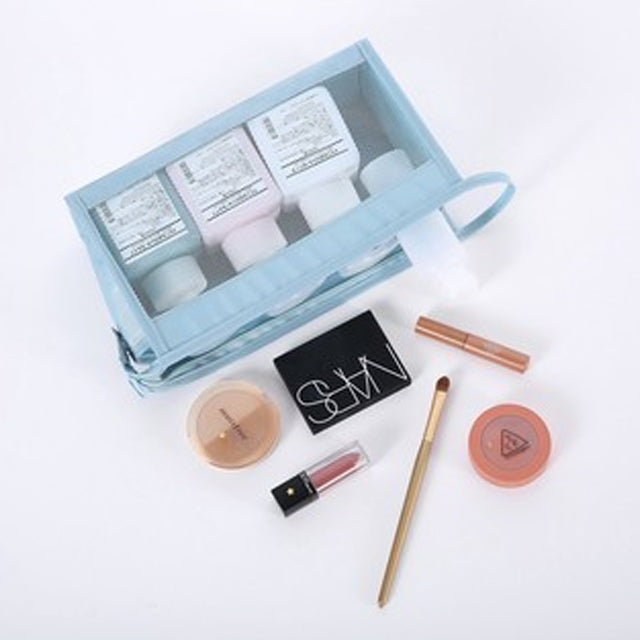 Pack of 2 Pouch Organizer Kosmetik Makeup Perlengkapan Mandi Motif Print | 24hours.pk