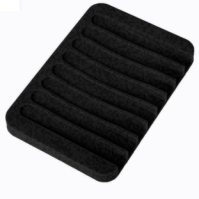 Pack of 2 Multi Color Bathroom Silicone Soap Dish Storage Holder Soapbox Plate Tray Drain | 24HOURS.PK