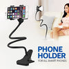 Flexible Goose Double Clip Selfie Cell Phone Bed Desktop Holder | 24HOURS.PK