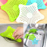 Pack of 3 Sewer Outfall Strainer Star Sink Filter PVC Drain Hair Catcher Cover Bath Kitchen Gadgets Accessories Blue | 24HOURS.PK