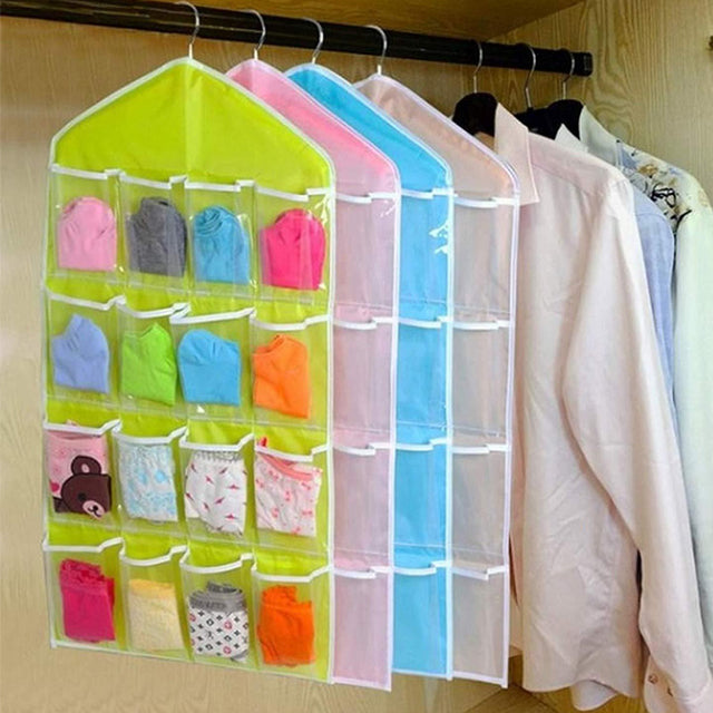 Multi Pocket Hanging Organizer Random Colors | 24HOURS.PK