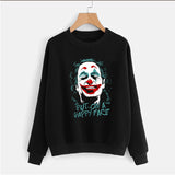 Put on a happy face joker High Quality CrewRound Neck Printed Sweatshirt | 24HOURS.PK