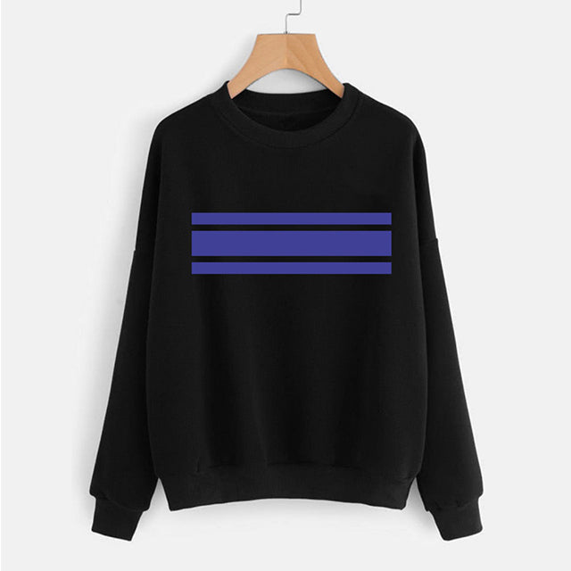 High Quality Crew Round Neck Printed Sweatshirt Black Unisex | 24HOURS.PK