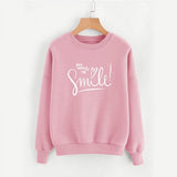 You Make Me Smile Fleece Sweatshirt For Women | 24HOURS.PK