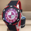 Simple Design Watch For Mens Black and Red | 24HOURS.PK