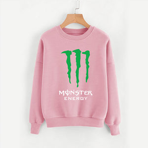 Monster Energy Printed Sweatshirt For Womens Pink | 24HOURS.PK