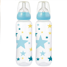 Pack of 2 Tigex 300 ML Plastic Feeding Bottle Silicone Teat | 24HOURS.PK