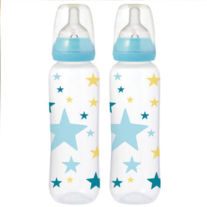 Pack of 2 Tigex 300 ML Plastic Feeding Bottle Silicone Teat | 24HOURS.PK