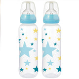 Pack of 2 Tigex 300 ML Plastic Feeding Bottle Silicone Teat | 24HOURS.PK