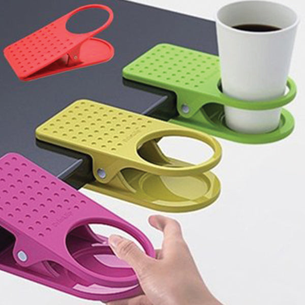 Pack Of 2 Clip On Table Cup Holder