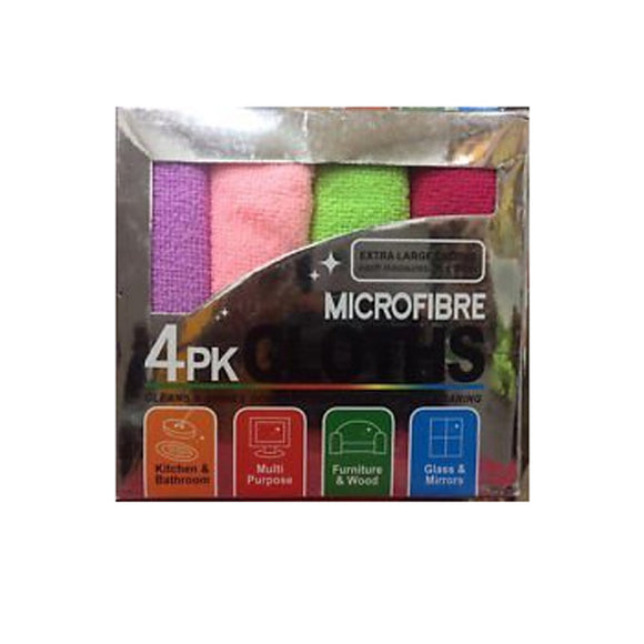 Pack of 4 Microfiber Cleaning Cloth | 24HOURS.PK