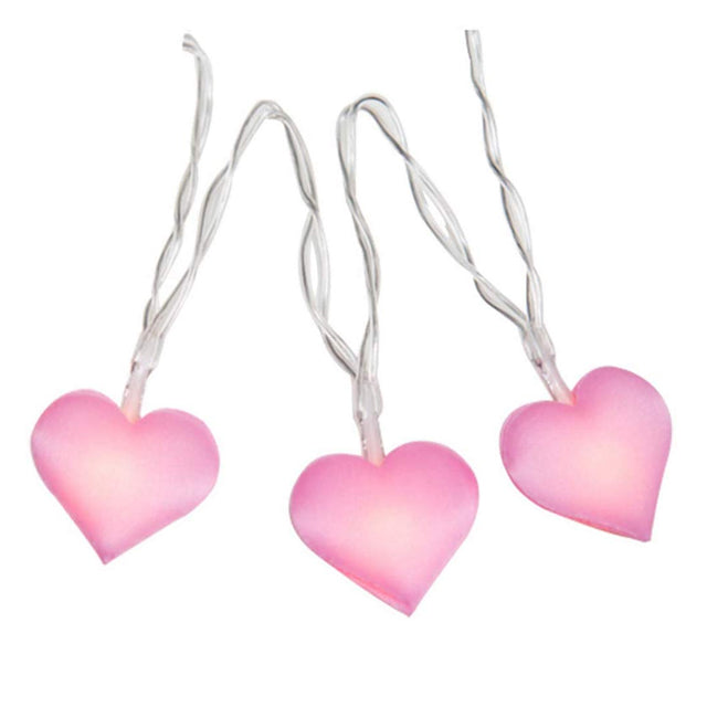 Pink Hearts Fairy Light 20 Hearts in String 3 Meters | 24HOURS.PK