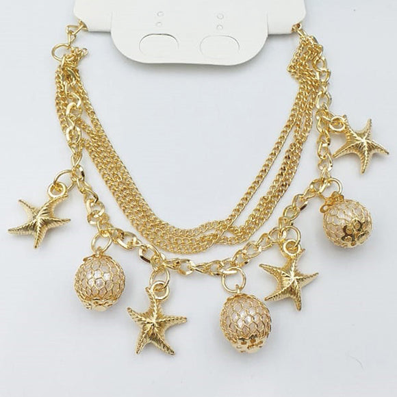 Latest Design Double Chain With Star Design Bracelet For Girls And Women | 24HOURS.PK