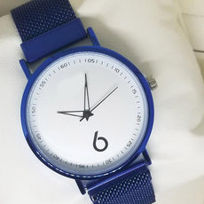 Magnet Chain Scale Style Watch For Womens Blue | 24hours.pk