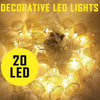20 led fairy lights Random Design (3 Meter) | 24hours.pk