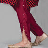 Tulip Cotton Silk With Pearls Shalwar For Her Hot Pink Color | 24hours.pk