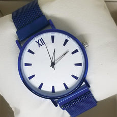 Magnet Chain Roman Watch For Womens Blue | 24hours.pk