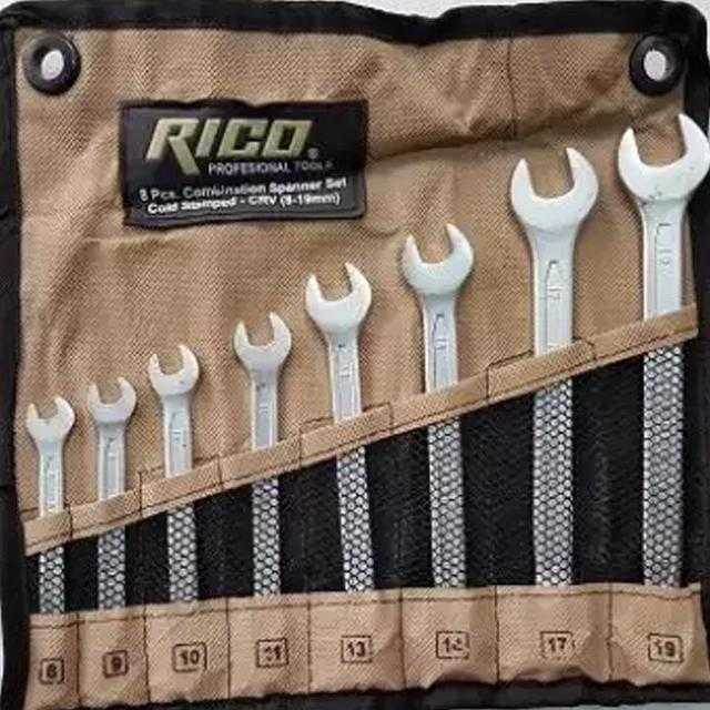 8 PIECES COMBINATION WRENCH SET (8MM-19MM) | 24hours.pk