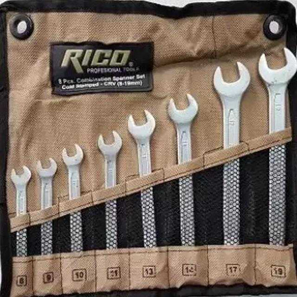 8 PIECES COMBINATION WRENCH SET (8MM-19MM) | 24hours.pk