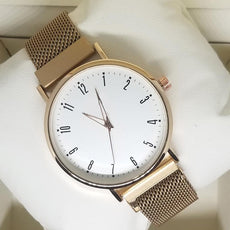 Magnet Chain Watch For Womens Golden | 24hours.pk