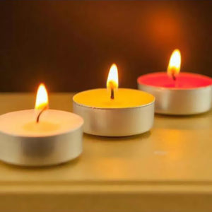 Arooma Decorative Candles Each Pack (Random Colors) | 24hours.pk