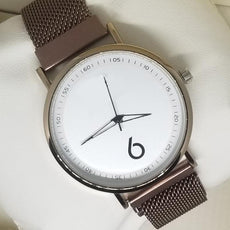 Magnet Chain Scale Style Watch For Womens Golden | 24hours.pk