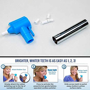 Luma Smile Tooth Polisher & Whitener Hygiene Kit | 24hours.pk