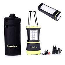 KingCamp Unisex Adult Rechargeable LED Family Camping Lantern, Green, One Size  KA4921A