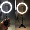Photography Led Tiktok Ring Light 26cm Metal Frame Dimmable With 8 Ft Tripod Stand | 24HOURS.PK